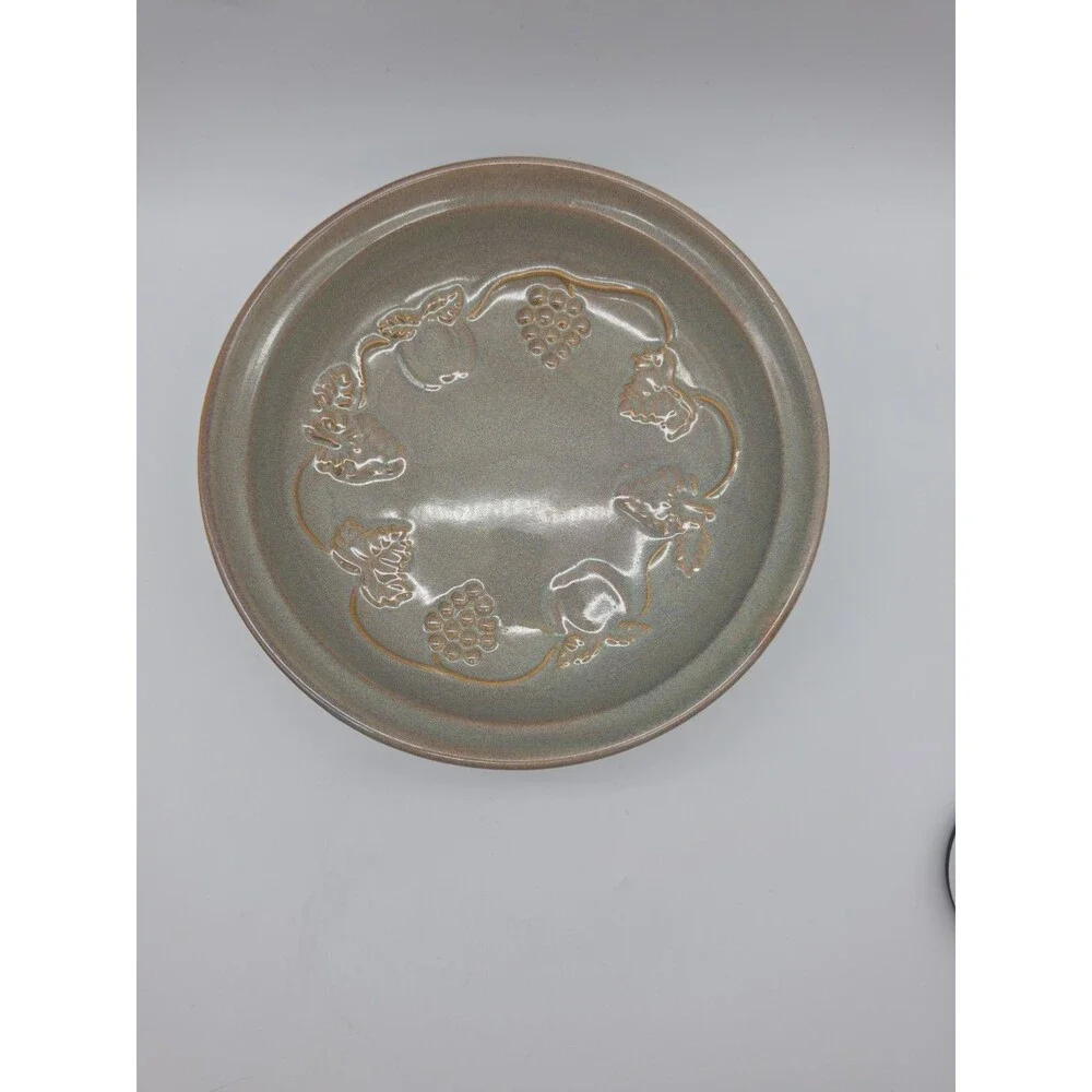 Pedestal Bowl Fruit Bowl Grapes Apples Srawberries 9
